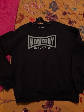 Homeboy Industries blk crew neck sweatshirt M